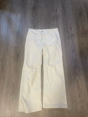 HUDSON Rosie High-Rise White Jeans Size 27 In Excellent Used Condition